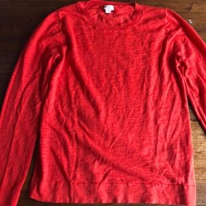 J Crew orange sweater